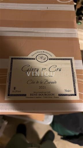 Burgundy Unspecified Premier Cru René Bourgeon Clos de la Baroude 2021