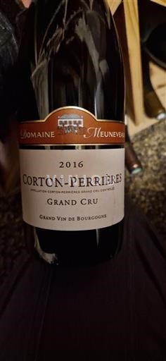 Burgundsko Nespecifikováno Grand Cru Domaine Meuneveaux 2016