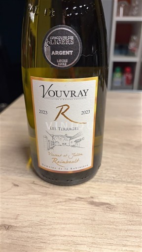 Loiren laakso Vouvray Vincent et Julien Raimbault Les Terrages 2023