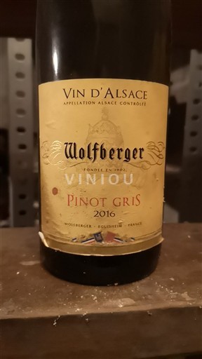 Alsace Pinot Gris Wolfberger 2016