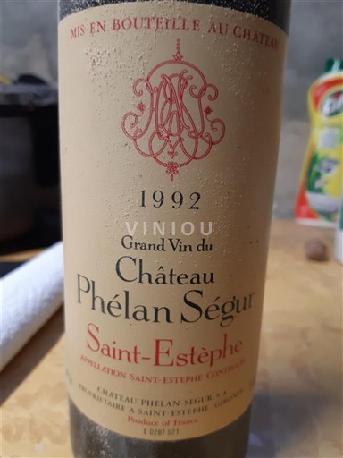 Bordeaux Saint-Estèphe Château Phélan Ségur 1992
