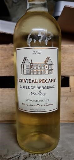 Vinos Blanc moelleux Château Pecany 2023 Francia Sudoeste Côtes de Bergerac AOC