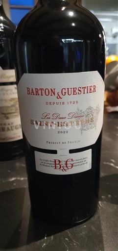 Bordeaux Saint-Estèphe Barton & Guestier Les Deux Vaches 2023