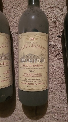 Bordeaux Lussac-saint-émilion Château Haut Jamard Sélectionnée Vieilli en Futs de Chêne 1996