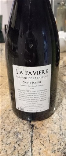 Rhône-dalen Saint-Joseph Domaine La Favière La Favière 2014