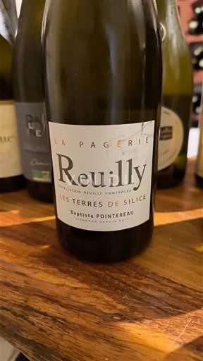 Údolí Loiry Reuilly Baptiste Pointereau Les Terres de Silice 2023