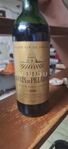 Burdeos Bordeaux Château Moulin de Pillard 1986