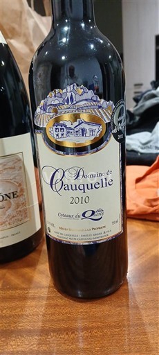 South West Coteaux du Quercy Domaine Cauquelle 2010