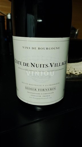 Burgundija Côte de Nuits Villages Didier Fornerol Neleten.