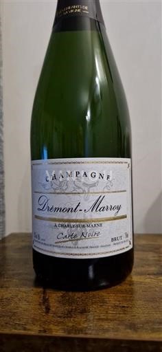 Champaña Champán Drémont-Marroy Noire Sin añada