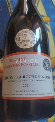 Burgundi Mâcon ja Mâcon-kylät Domaine Terroir des Fossiles La roche Vineuse 2024