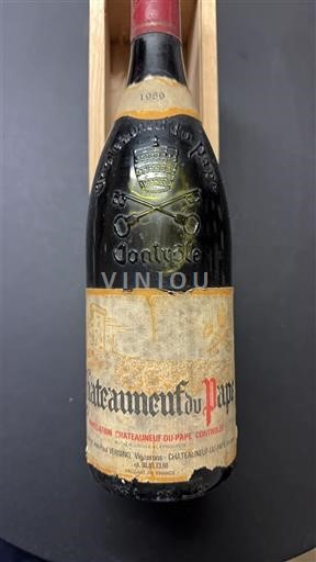 Valle del Ródano Châteauneuf-du-Pape. Château La Gardine GAEC Jean et Jean-Paul VERSINO 1989