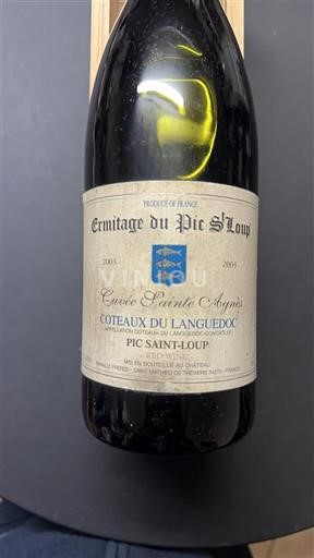 Langvedok Pic-saint-loup Ermitage du Pic Saint Loup Sainte Agnès 2003