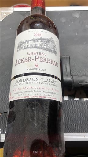 Bordeaux Bordeaux Clairet Château Acker-Perreau 2022