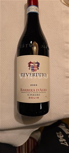 Piedmont Wines Barbera d'Alba Reverdito Superiore Delia 2022