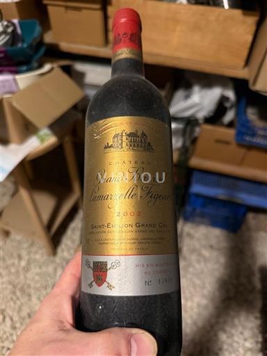 Bordeaux Saint-Émilion Grand Cru Grand Cru Château Grand Barrail Lamarzelle Figeac 2002