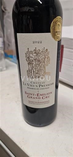 Bordeaux Saint-Émilion Grand Cru Grand Cru Château Le Vieux Pressoir 2022