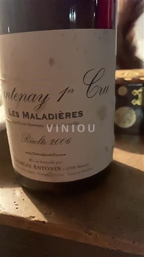 Burgundy Santenay Premier Cru Charles Antonin Les Maladières 2006