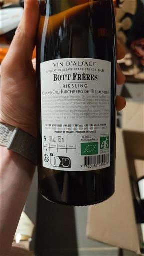 Alsace Alsace Grand Cru Grand Cru Bott Frères Grand Cru Kirchberg de Ribeauvillé 2022