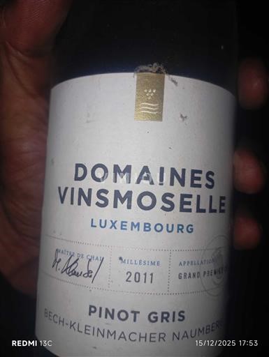 Luxembourg Mosel Mosel Luxembourg Premier Cru Domaine Domaines Vinsmoselle 2011