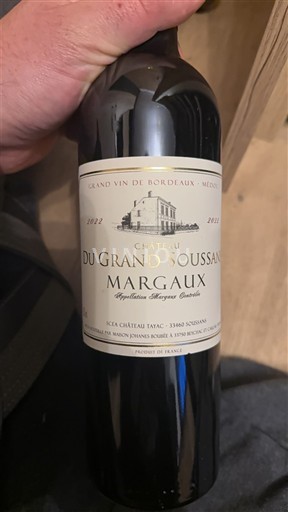 Bordeaux Margaux Château Grand Soussans 2022