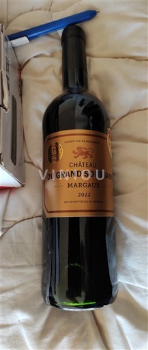 Bordeaux Margaux Château Grand Soussans 2022