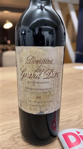 Bordeaux Prve obale Bordeauxa Domaine Grand Parc Tradition 2005