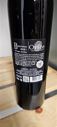 Languedoc Corbières-boutenac Orphée 2021