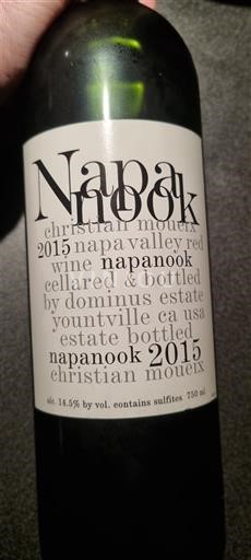 Vùng trồng nho được cấp phép California Napa Valley Dominus Estate Napanook 2015