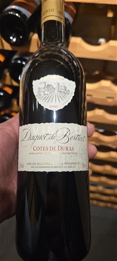 Sydvestfrankrig Côtes-de-Duras Daquet de Beriot 2005