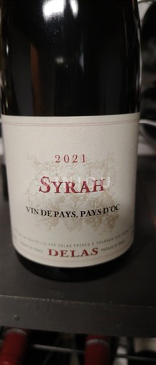 Languedoc a Roussillon Pays d'Oc Delas 2021