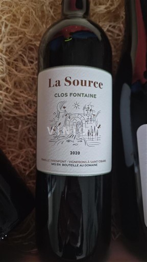 Bordeaux Francs-Côtes-de-Bordeaux Clos Fontaine La Source 2020