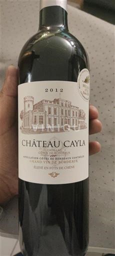 Bordeaux Côtes-de-bourg Château Cayla 2012