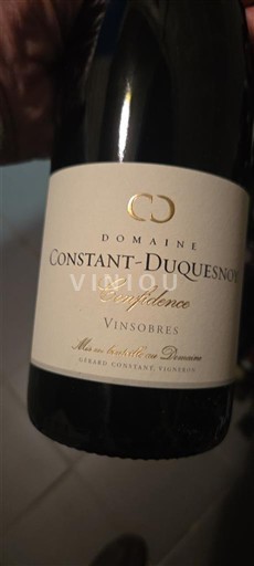 Rhône Valley Vinsobres Domaine Constant-Duquesnoy Confidence 2020