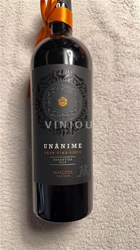 Mendoza Mascota Vineyards Unánime Gran Vino Tinto 2018