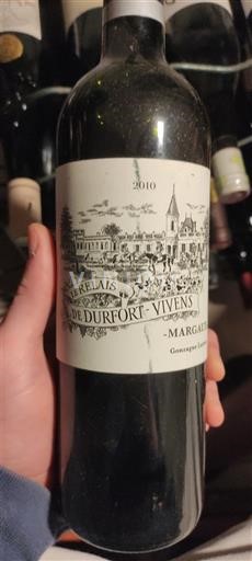 Bordeaux Margaux Château Rfort-Vivens Le Relais de Durfort-Vivens 2010