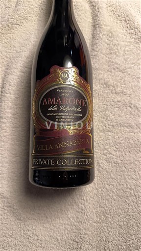 Vénétie Amarone della Valpolicella Villa Annaberta Private Collection 2013