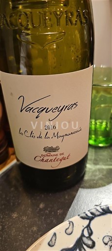 Rhônen laakso Vacqueyras Domaine Chantegut Les Clés de la Magnaneraie 2016