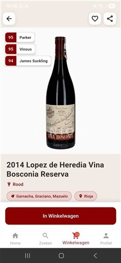 La Rioja Rioja Lopez de Heredia Viña Bosconia Reserva 2014