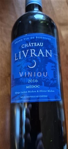 Bordoja Médoc Château Livran 2016
