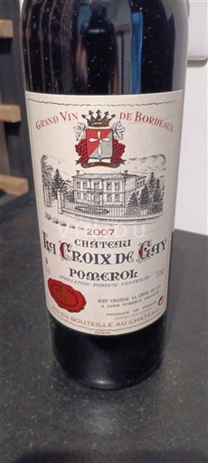Bordeaux Pomerol Château la croix de gay 2007