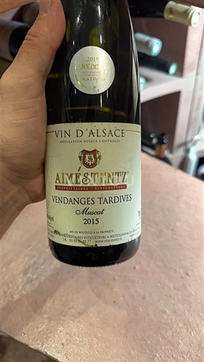 Alsace Vendanges Tardives Aimé Stentz 2015