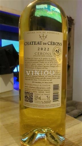 Bordeaux Cérons Château Cérons 2022