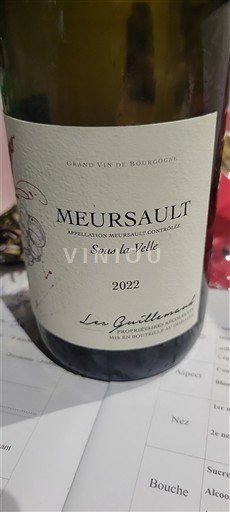 Burgundija Meursault Les Guillemands Sous la Velle 2022