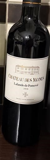 Bordeaux Lalande-de-Pomerol Château S Moines 2016