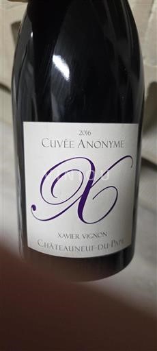 Vale do Ródano Châteauneuf-du-Pape Xavier Vignon Anonyme 2016