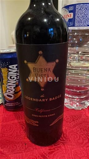 Vùng trồng nho được cấp phép California Không được chỉ định Buena Vista The Legendary Badge 2020