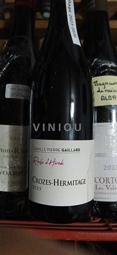 Vallée du Rhône Crozes-hermitage Famille Pierre Gaillard Roche d'Hérode 2023