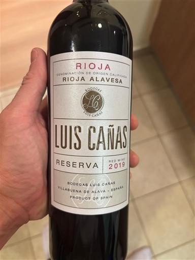 La Rioja rioja Bodegas Luis Cañas Reserva 2019