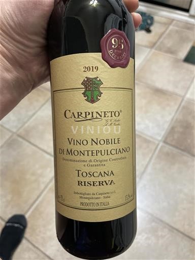 Toscana Vino Nobile di Montepulciano Carpineto Toscana Riserva 2019